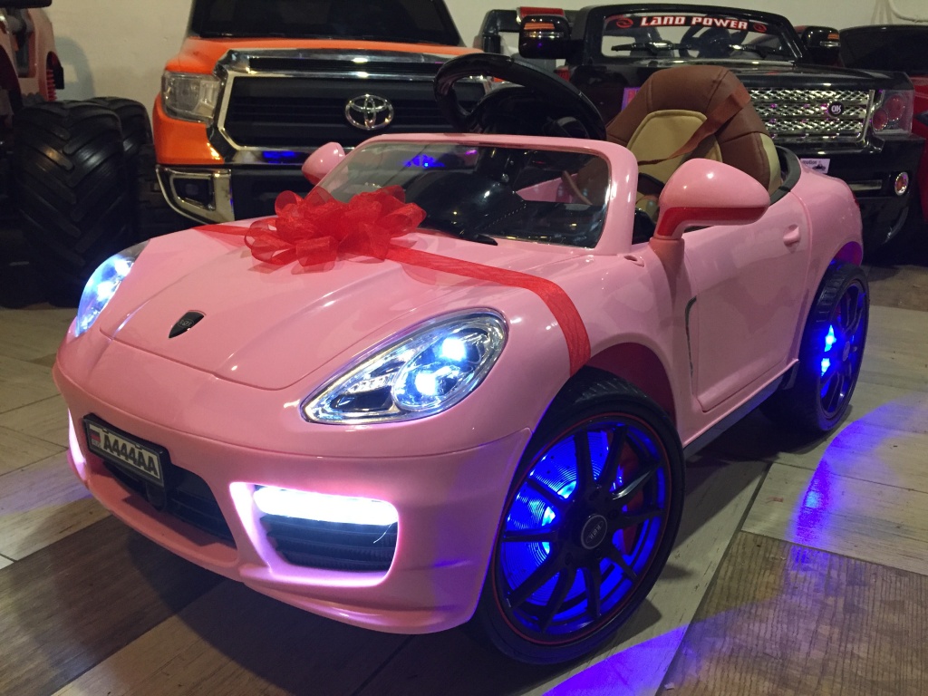 Детский электромобиль Porsche Panamera A444AA VIP funnyfox.ru розовый3.JPG