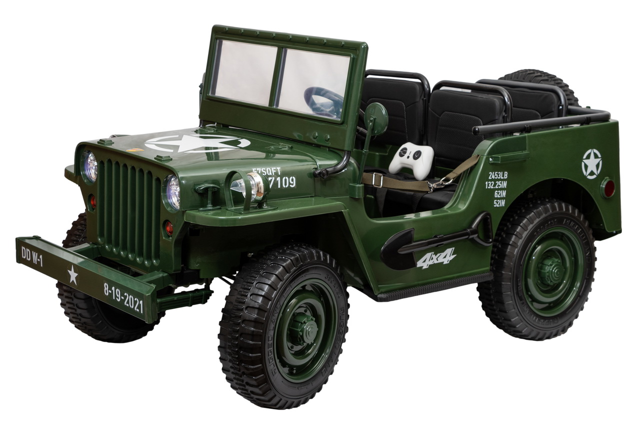 Детский электромобиль JEEP Willys 4WD YKE 4137 (трехместный) - купить в  магазине FunnyFox