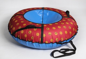 Тюбинг ватрушка - надувные санки "Колобок" (синий) 120 см - магазин FunnyFox