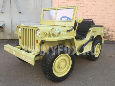 Детский электромобиль JEEP Willys 4WD YKE 4137 (трехместный) - магазин FunnyFox
