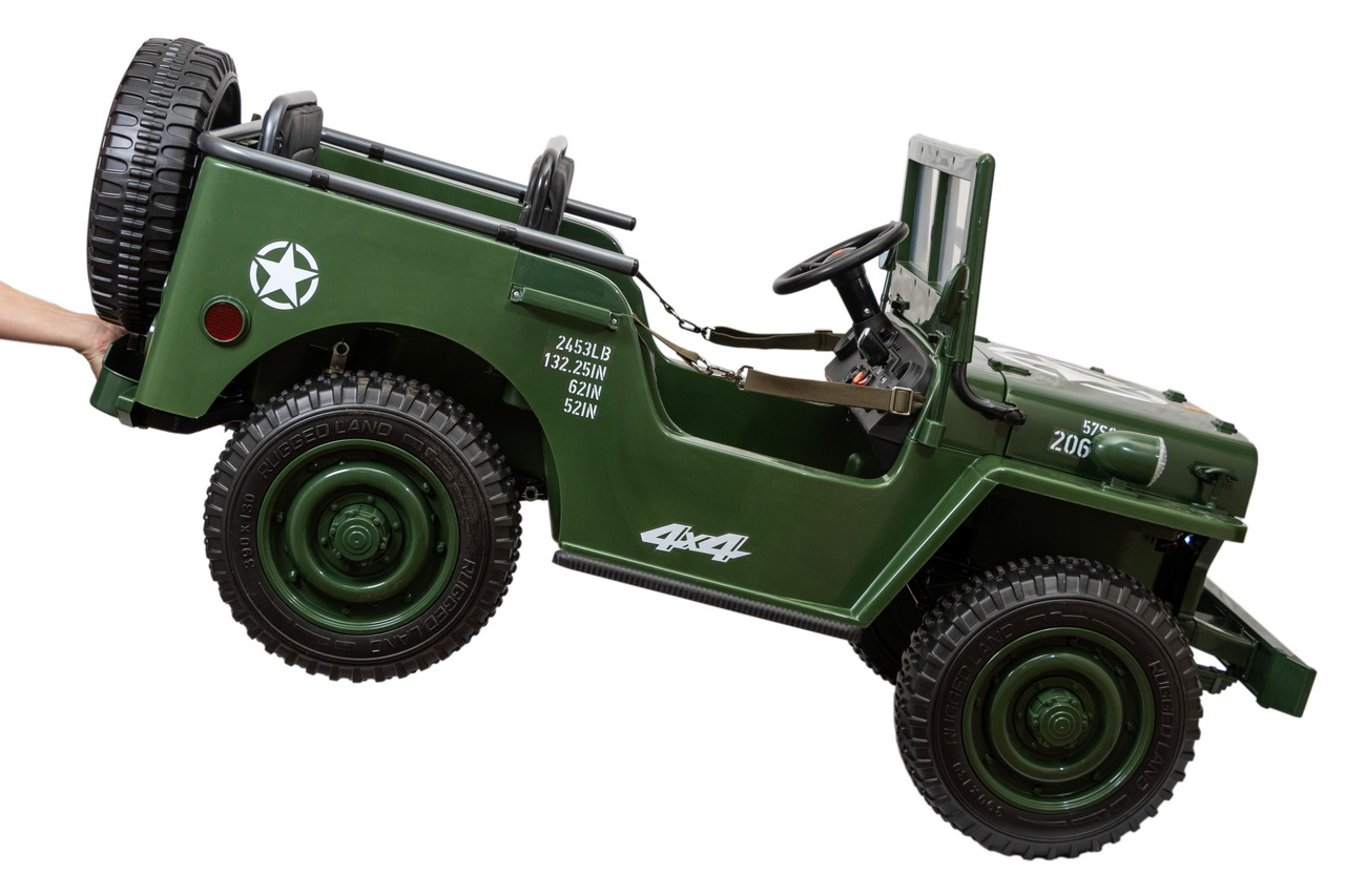 Детский электромобиль JEEP Willys 4WD YKE 4137 (трехместный) - купить в  магазине FunnyFox