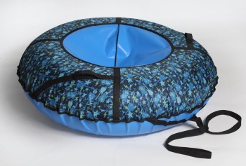 Тюбинг ватрушка - надувные санки "Рок" (синий) 120 см - магазин FunnyFox
