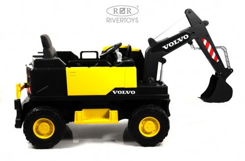 Детский экскаватор трактор с электрическим ковшом и с пультом управления Volvo Y444YY - магазин FunnyFox
